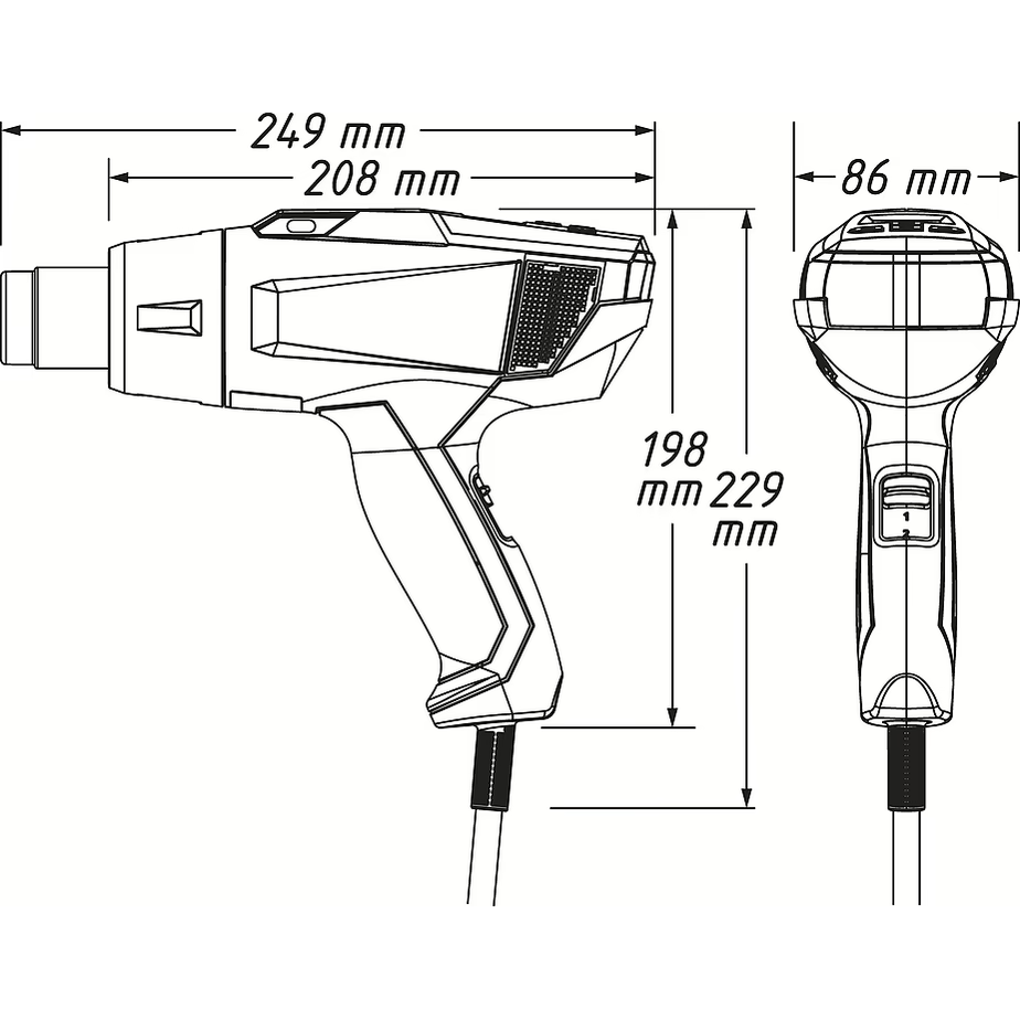 Hazet 1990N-010 Heat gun