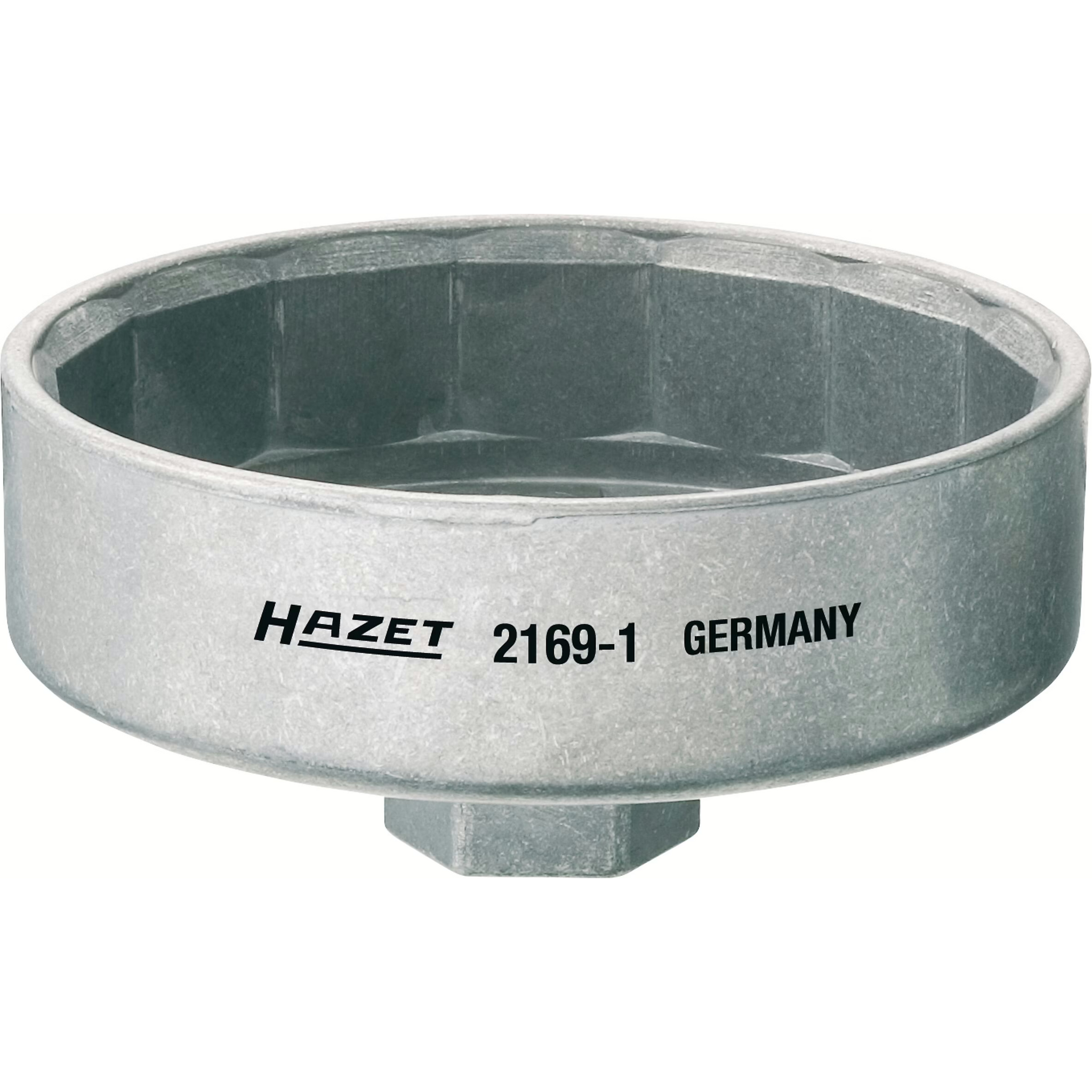 Hazet 2169-1 1⁄2″ Oil filter wrench - Outside 15-point profile - 92 mm