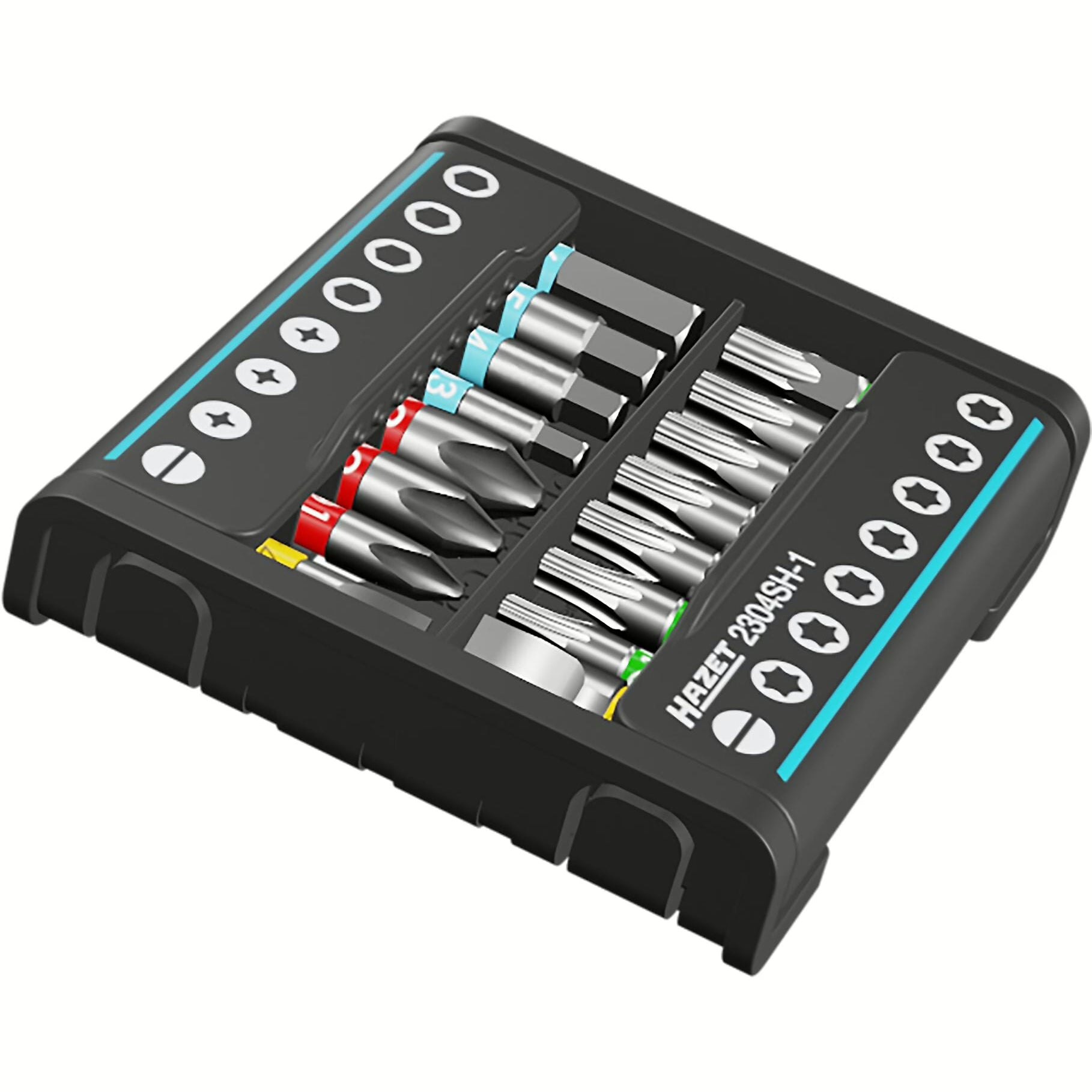 Hazet 2304SH-1 SmartHolder with 16 screwdriver bits - short