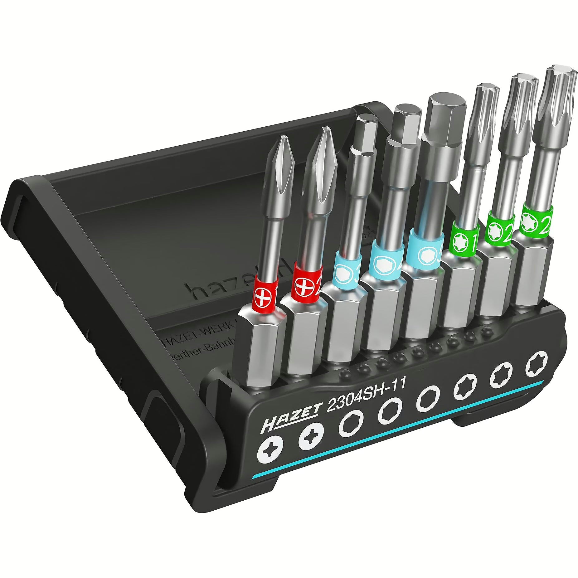 Hazet 2304SH-11 14% SmartHolder with 8 screwdriver bits - long