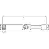 Hazet 2530 Glow Plug Socket for 10mm Glow Plugs