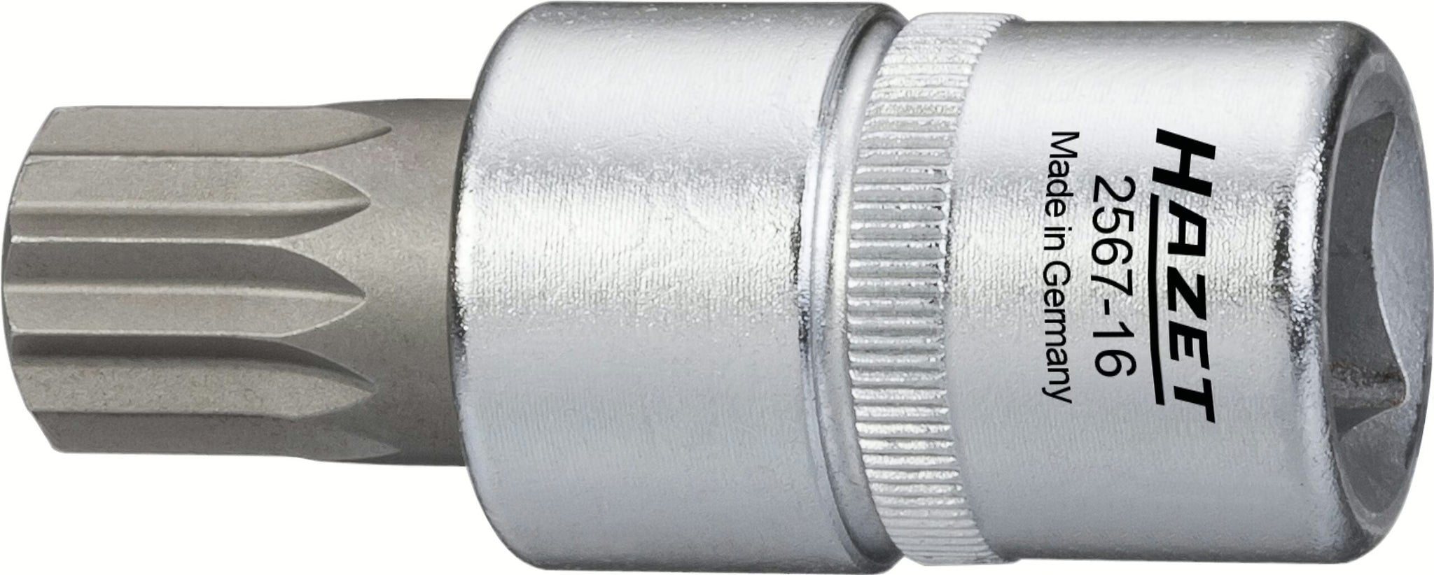Hazet 2567-16 1⁄2″ Oil service screwdriver socket ∙ Internal serration profile XZN with pin ∙ M16