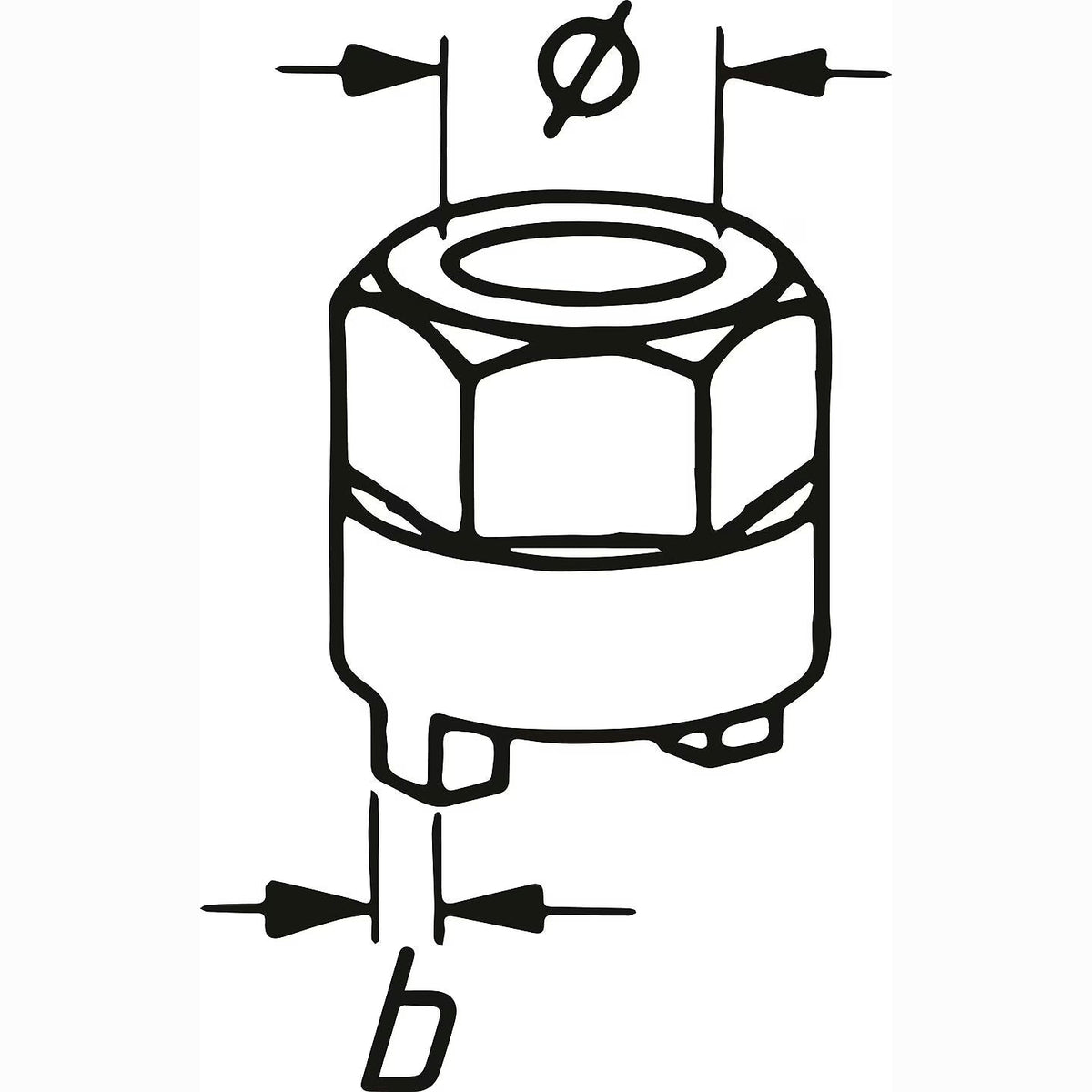 Hazet 2593-4 Shock absorber crown wrench
