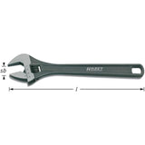 Hazet 279-15 - 15" Open-End Adjustable Wrench