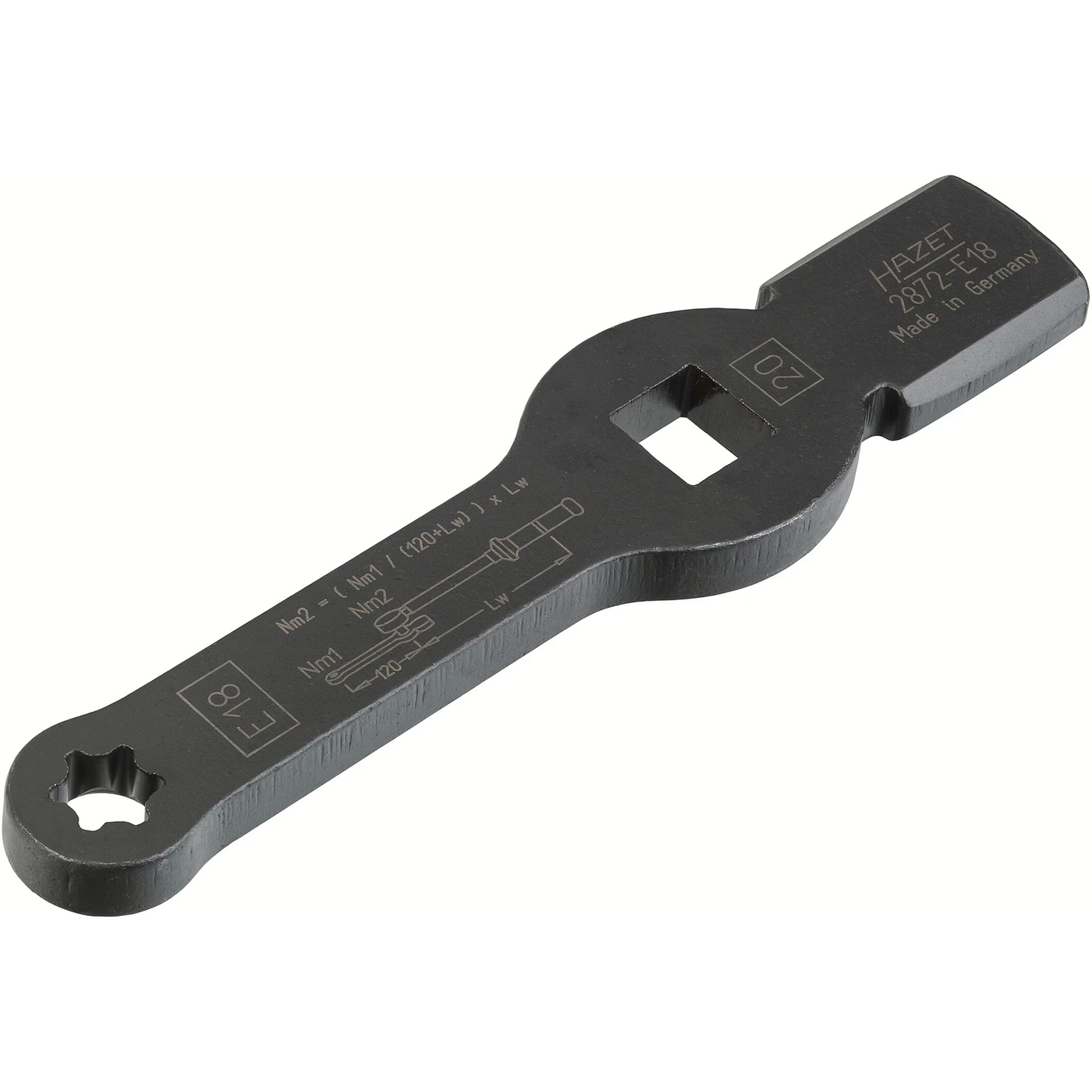 Hazet 2872-E18 Box-end wrench - with 2 striking faces