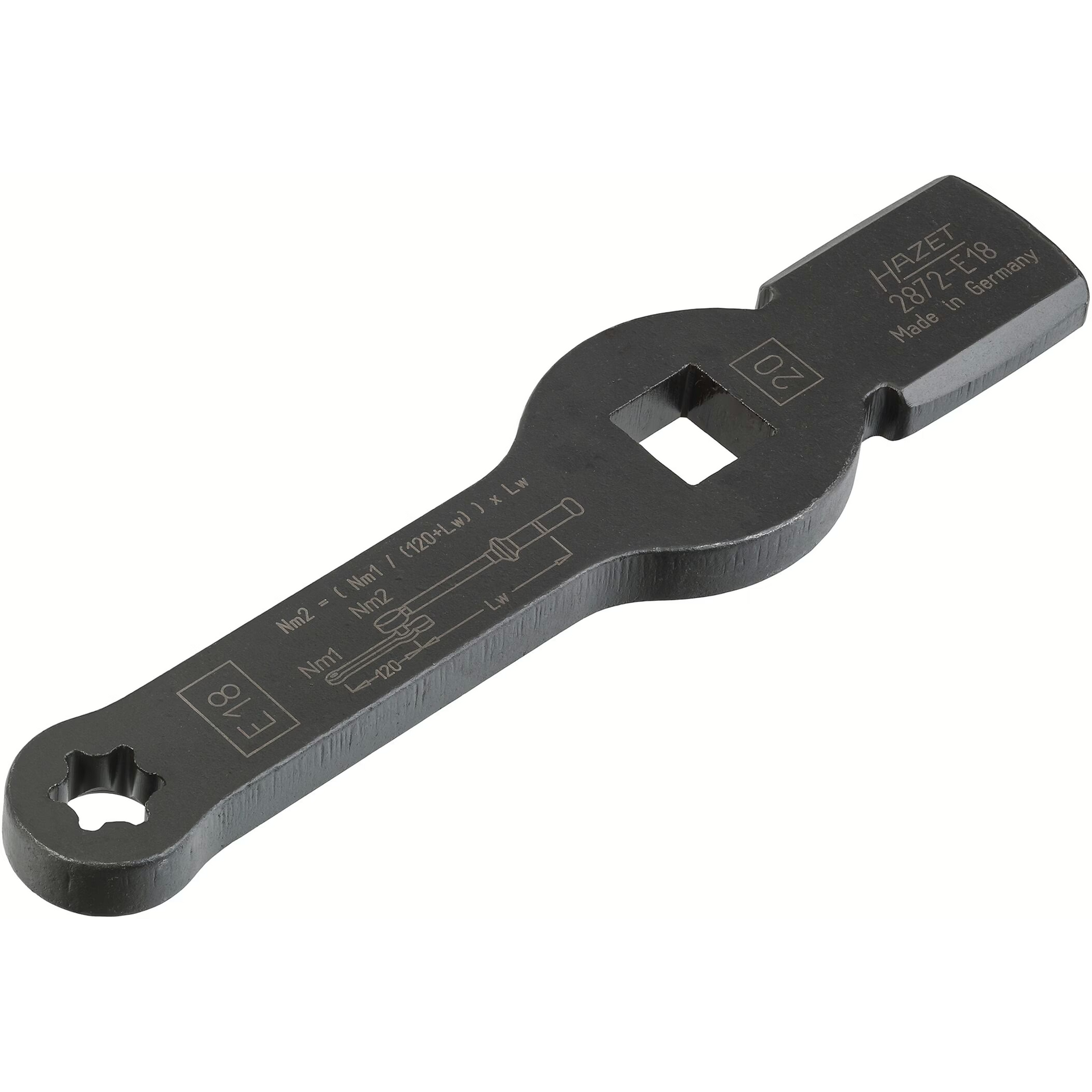 Hazet 2872-E18 Box-end wrench - with 2 striking faces