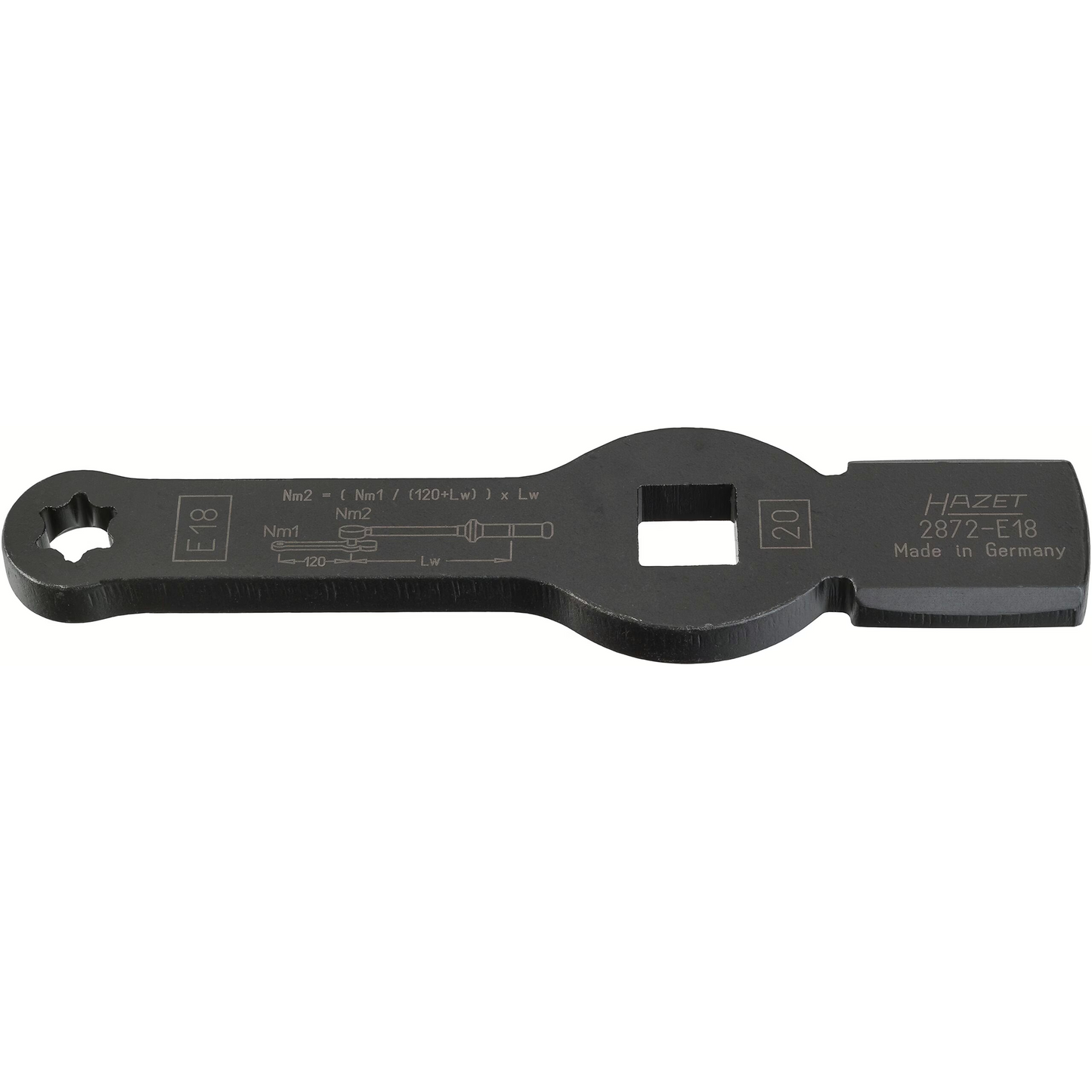 Hazet 2872-E18 Box-end wrench - with 2 striking faces