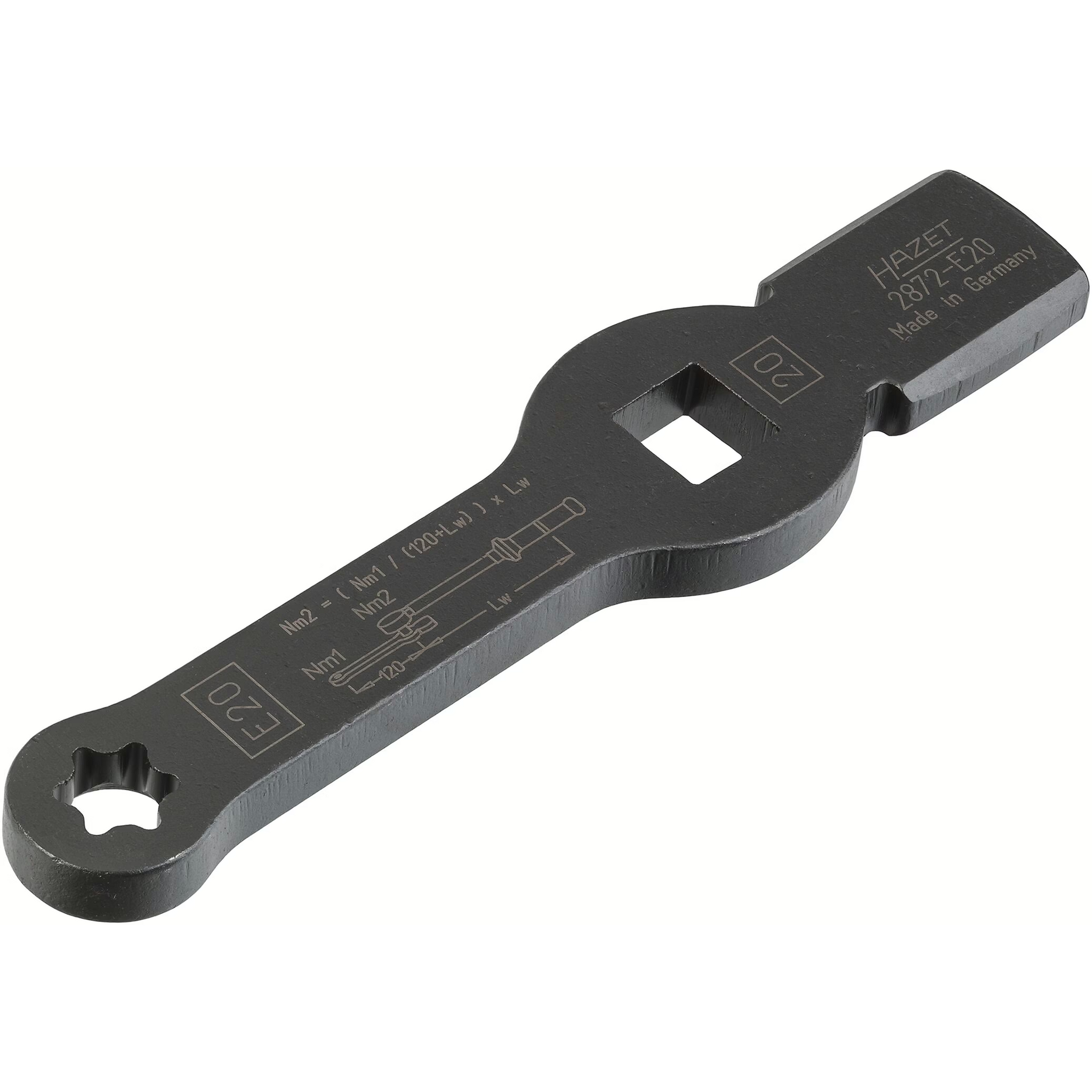 Hazet 2872-E20 Box-end wrench - with 2 striking faces
