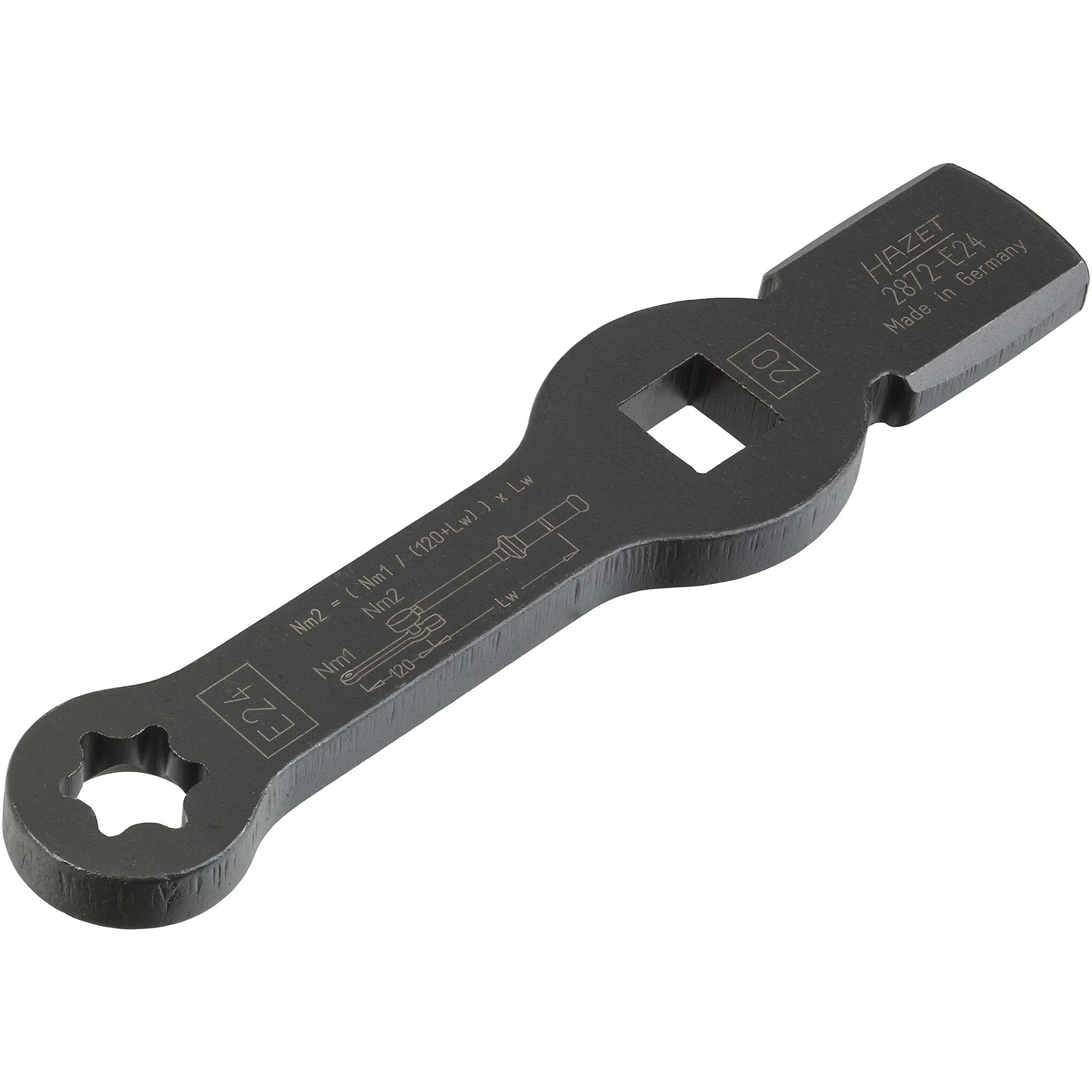 Hazet 2872-E24 Box-end wrench - with 2 striking faces