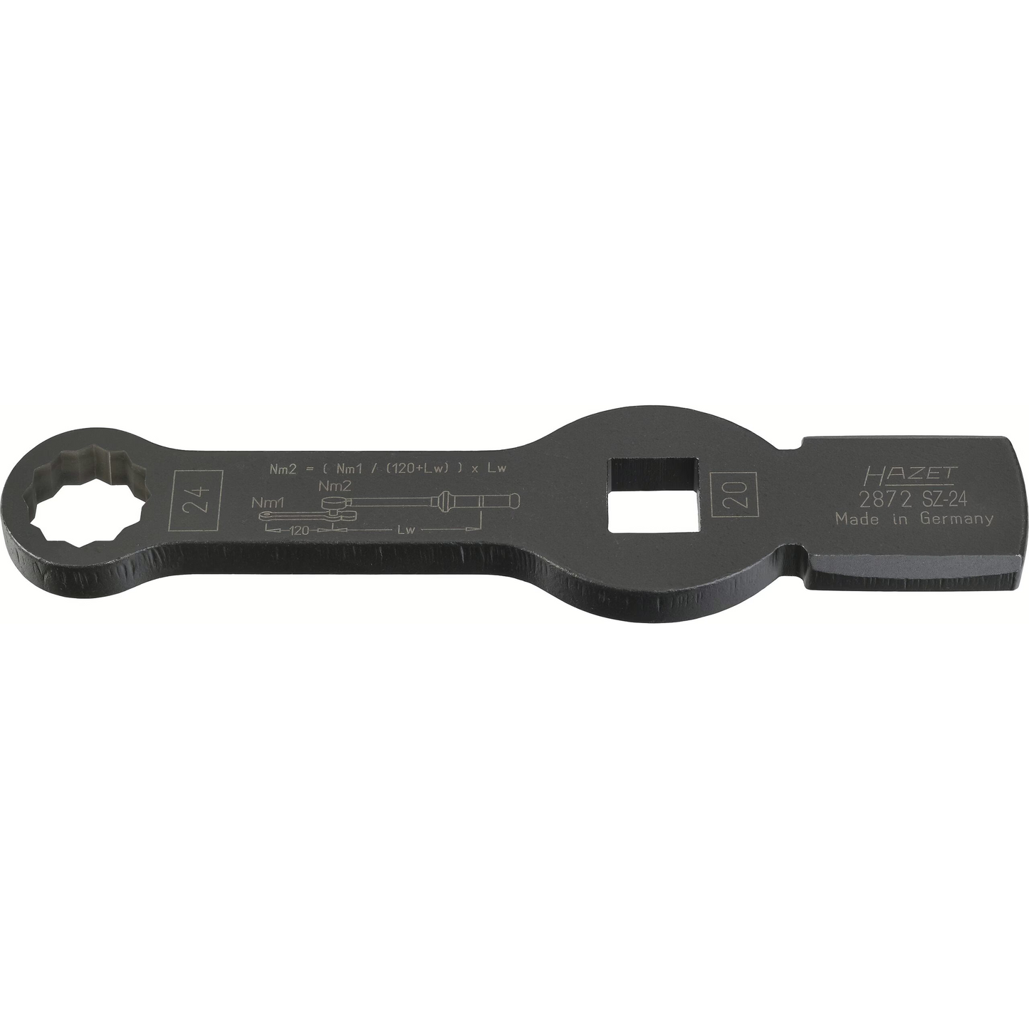 Hazet 2872SZ-24 Box-end wrench - with 2 striking faces
