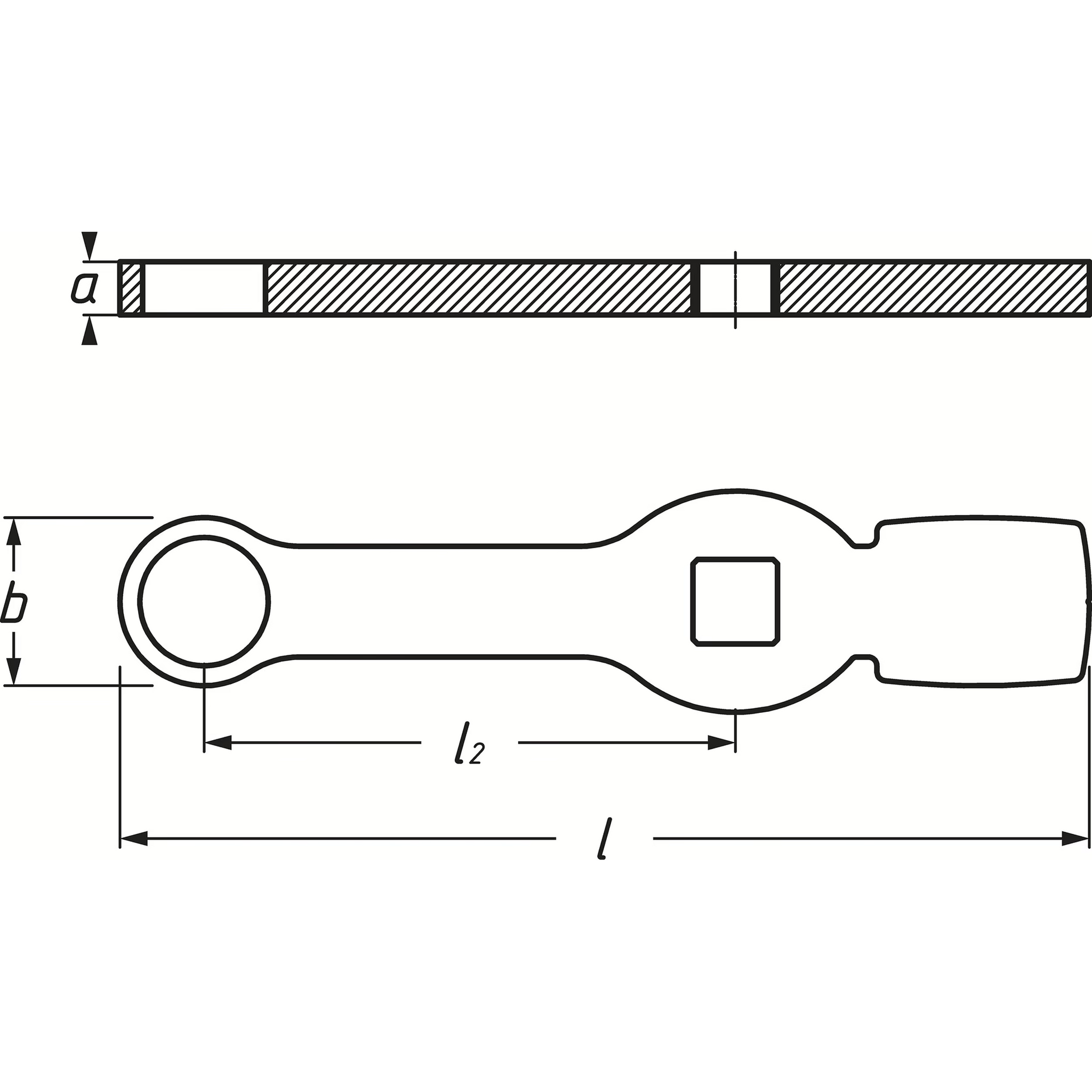 Hazet 2872SZ-24 Box-end wrench - with 2 striking faces