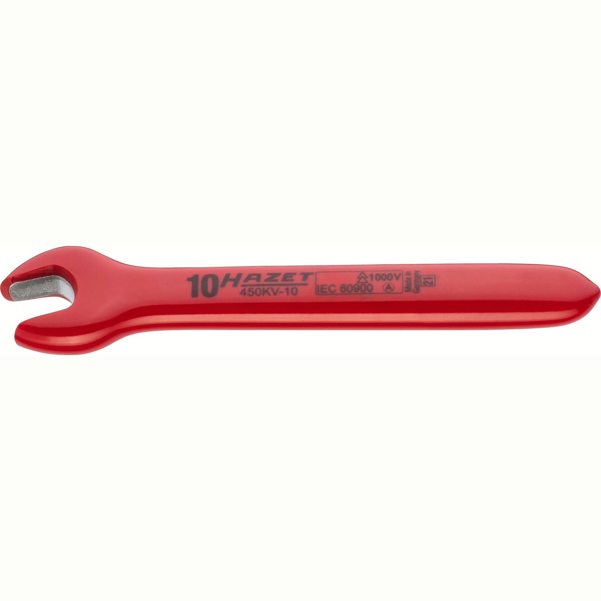 Hazet 450KV-10 Single open-end wrench ∙ with protective insulation