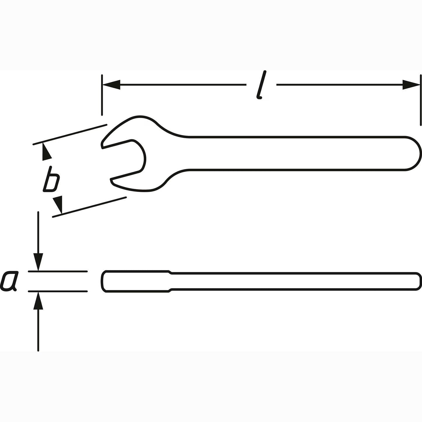 Hazet 450KV-10 Single open-end wrench ∙ with protective insulation
