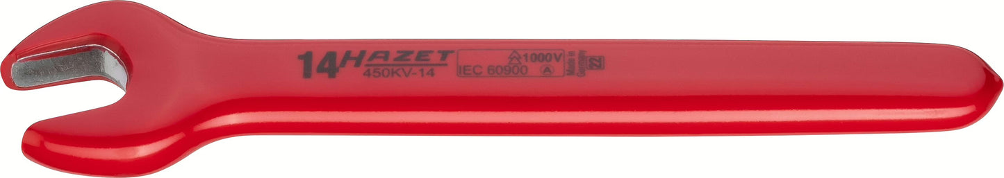 Hazet 450KV-14 Single open-end wrench ∙ with protective insulation