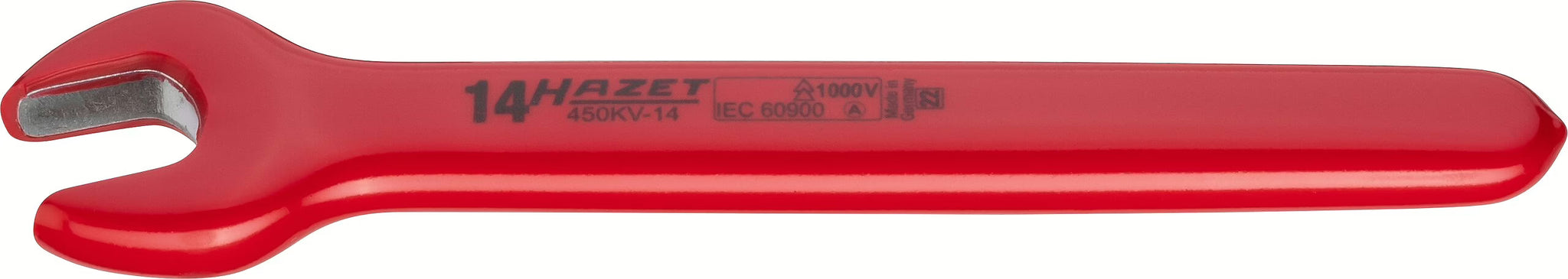 Hazet 450KV-14 Single open-end wrench ∙ with protective insulation