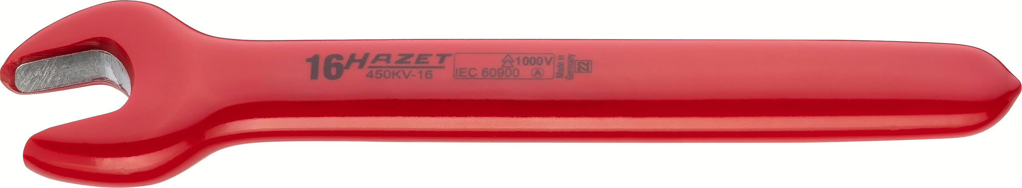 Hazet 450KV-16 Single open-end wrench ∙ with protective insulation