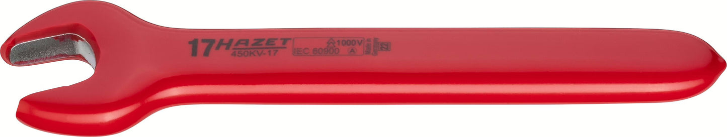 Hazet 450KV-17 Single open-end wrench ∙ with protective insulation