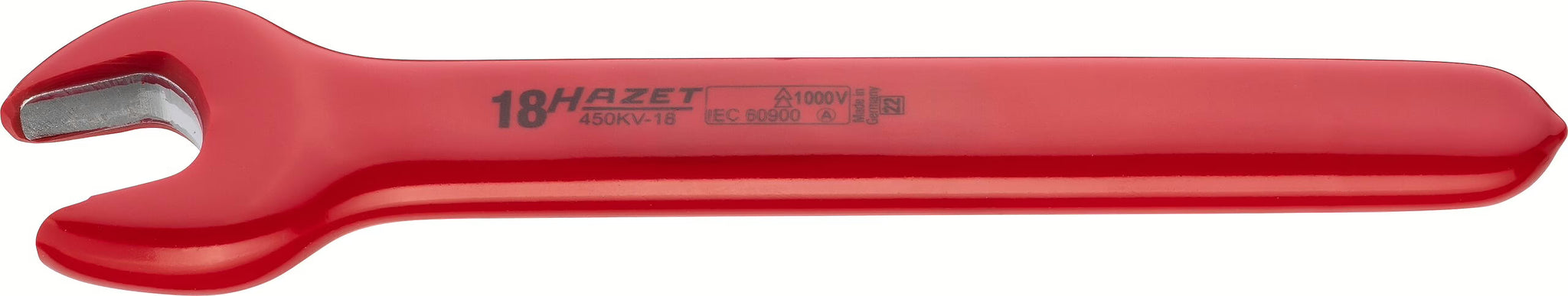 Hazet 450KV-18 Single open-end wrench ∙ with protective insulation