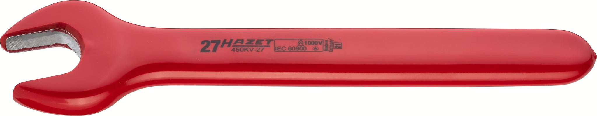 Hazet 450KV-27 Single open-end wrench ∙ with protective insulation