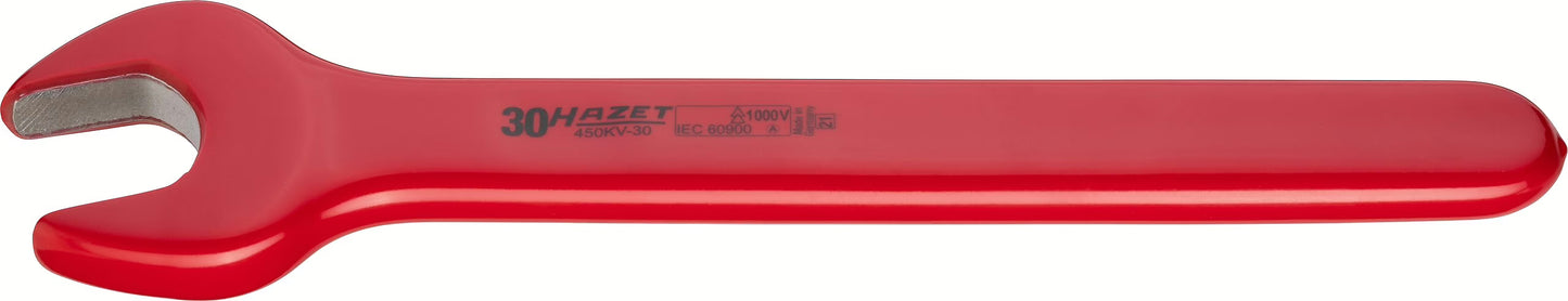 Hazet 450KV-30 Single open-end wrench ∙ with protective insulation