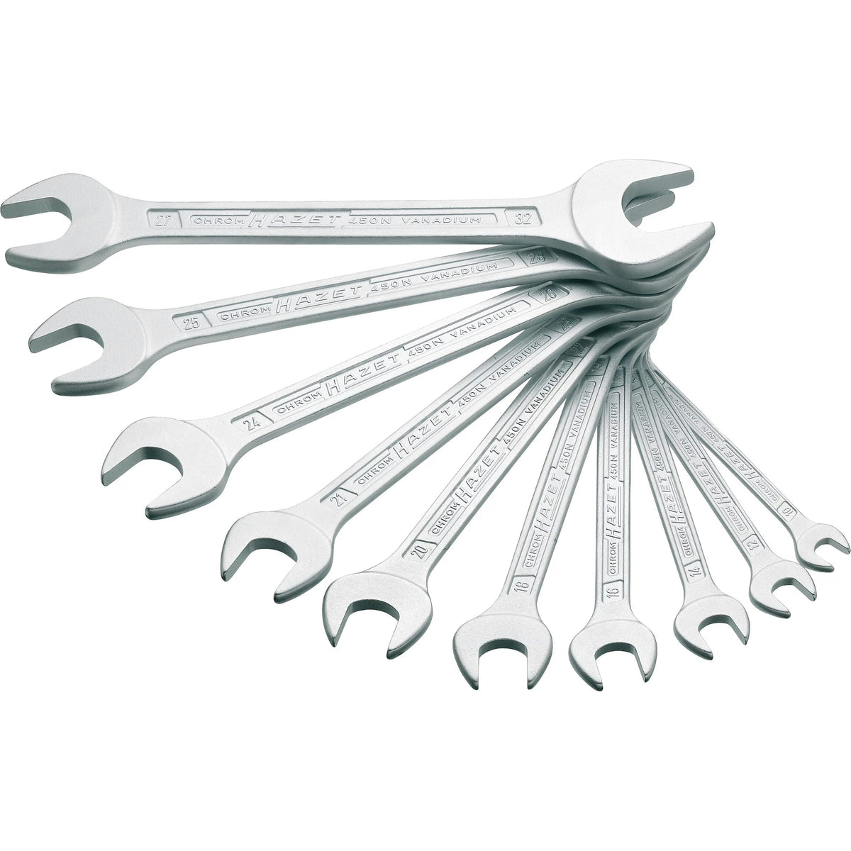 Hazet 450N/10 Double open-end wrench set