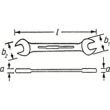 Hazet 450N-36X41  Double open-end wrench