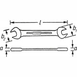 Hazet 450N-41X46 Double open-end wrench