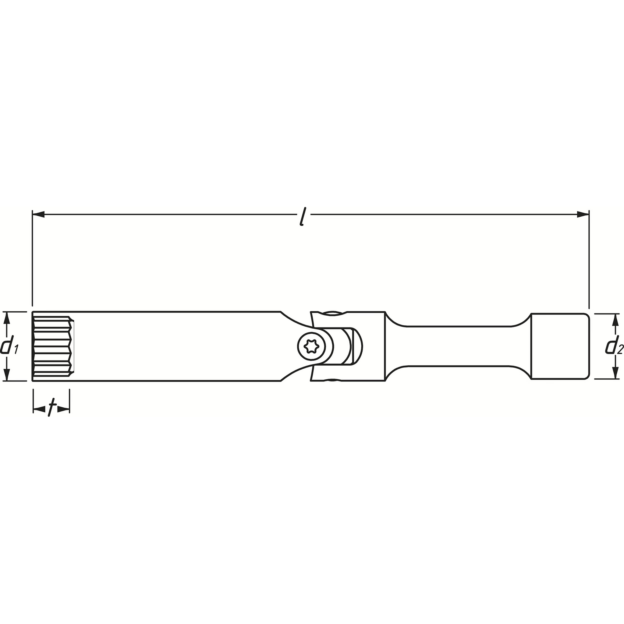 Hazet 4760-2 3⁄8″ Glow plug wrench - Outside hexagon profile - 8 mm - 5/16″