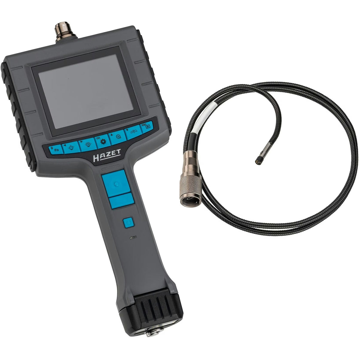 Hazet 4812-11/5FS HD borescope set with front and side camera ∙ ⌀ 4.9 mm