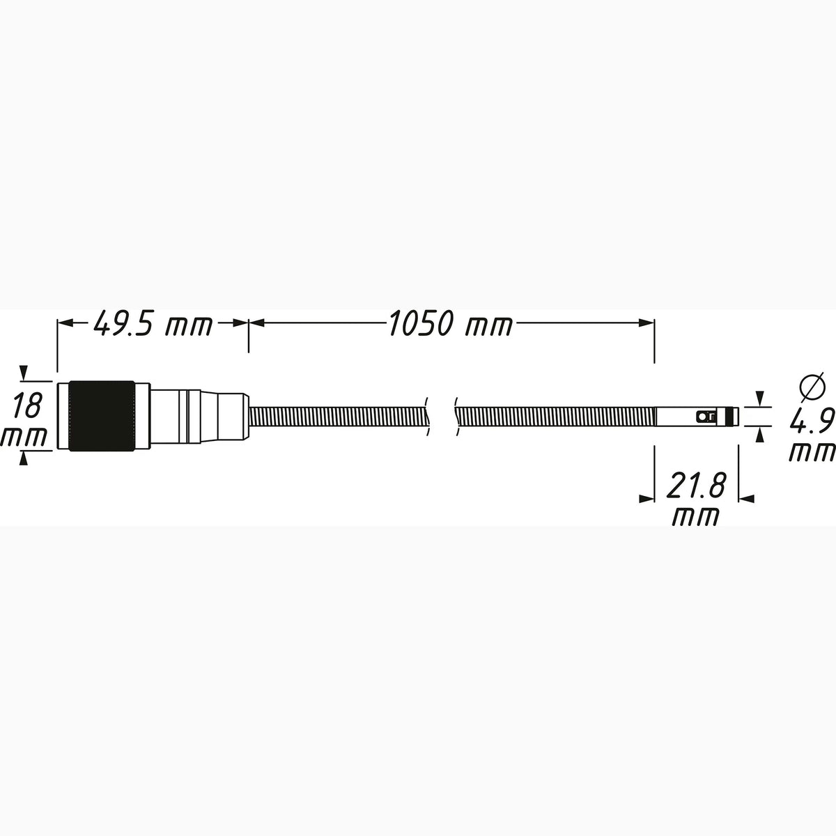 Hazet 4812-11FS HD probe ⌀ 4.9 mm ∙ front and side camera
