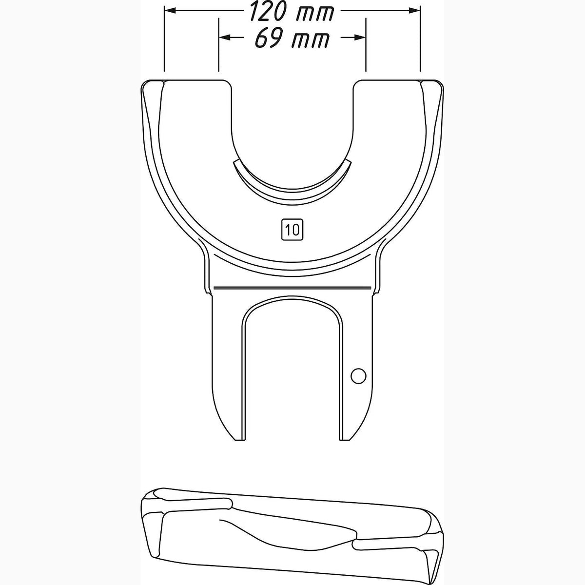 Hazet 4900-10 Tensioning jaw