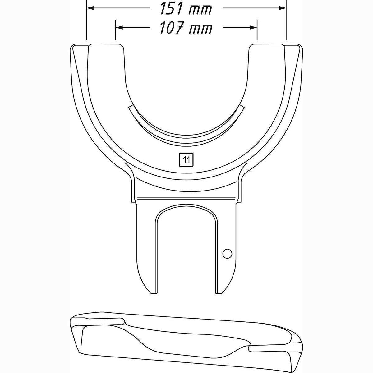 Hazet 4900-11 Tensioning jaw