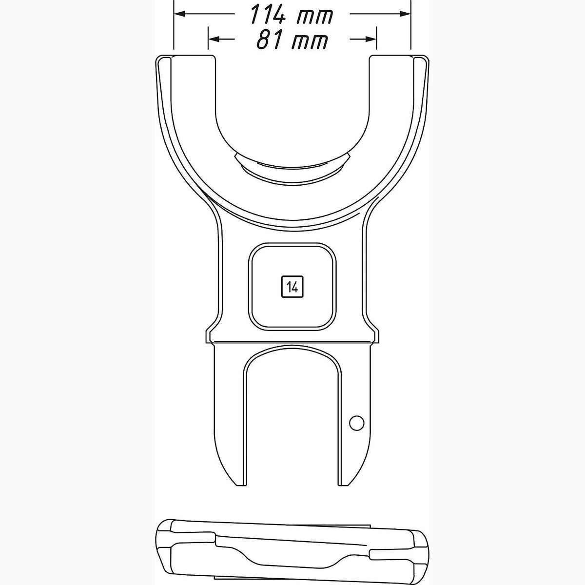 Hazet 4900-14A Tensioning jaw