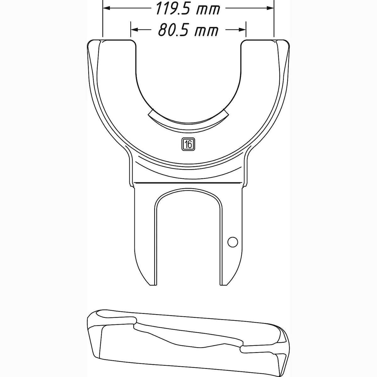 Hazet 4900-16 Tensioning jaw