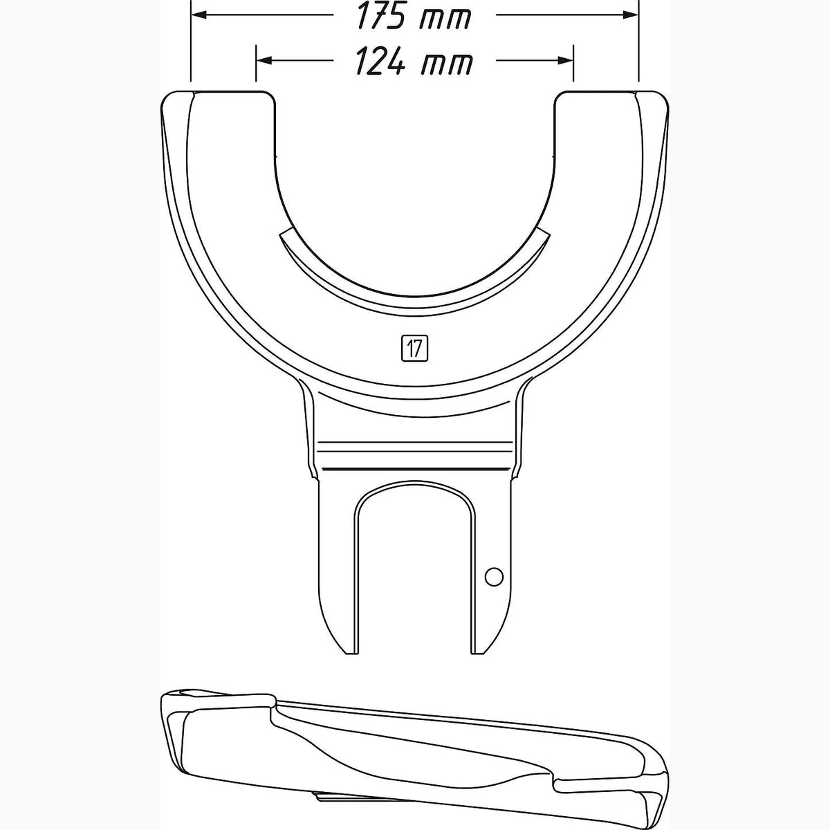 Hazet 4900-17 Tensioning jaw