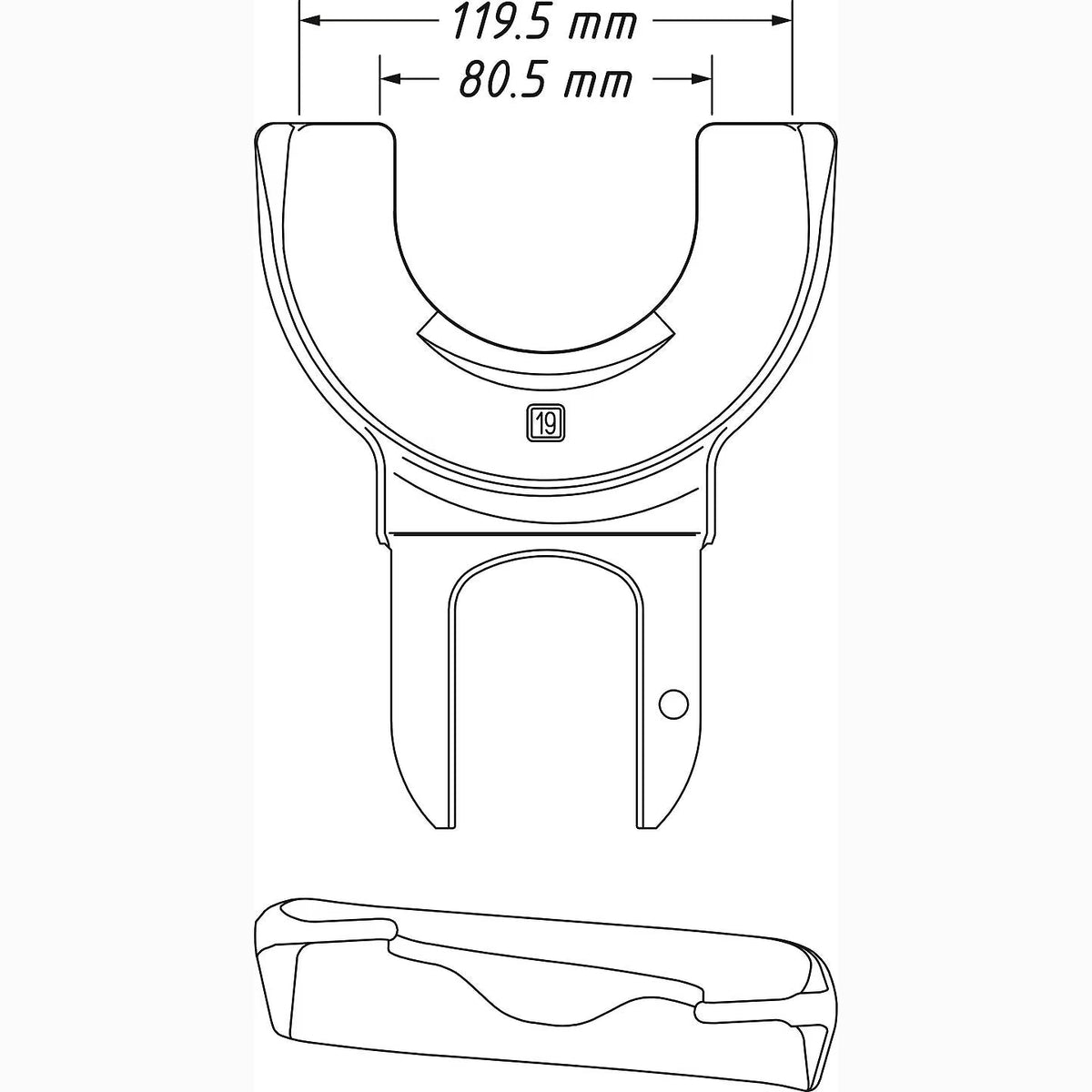 Hazet 4900-19 Tensioning jaw