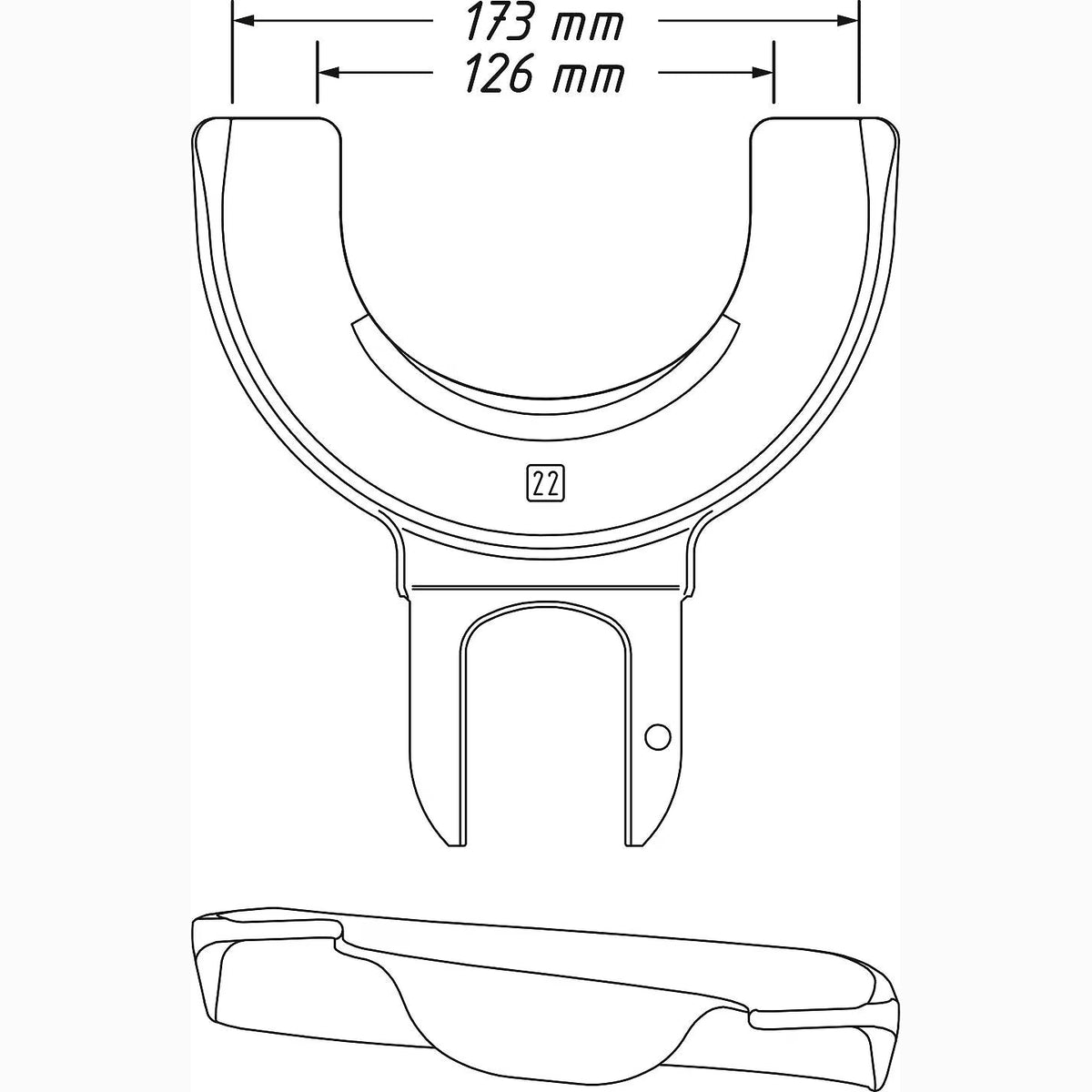 Hazet 4900-22 Tensioning jaw