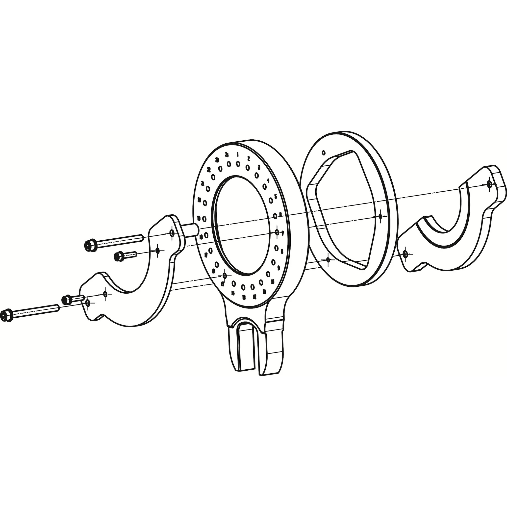 Hazet 4900-39/11 Tensioning jaw set - MERCEDES-BENZ