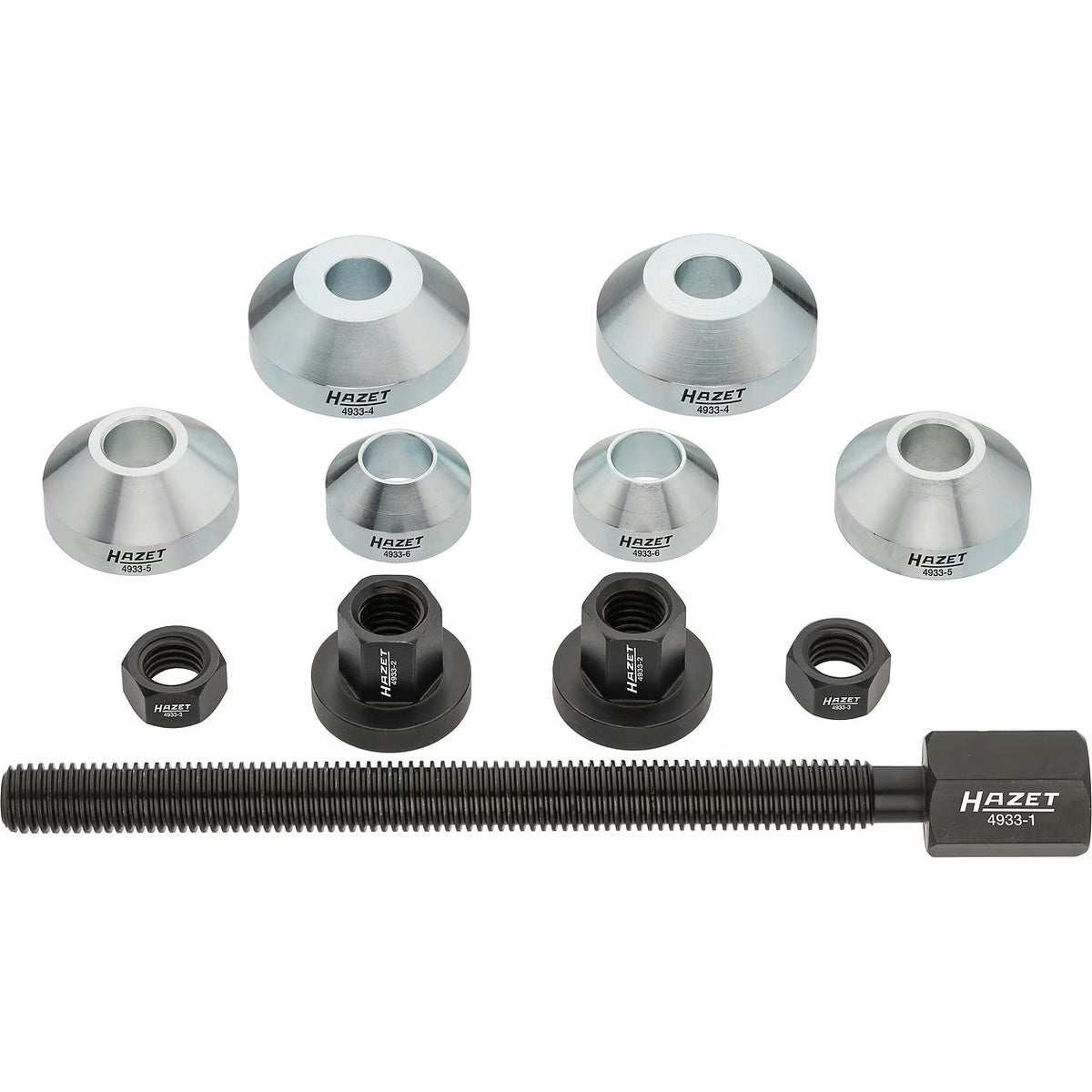 Hazet 4933-1/11 Double cone wheel bearing tool set
