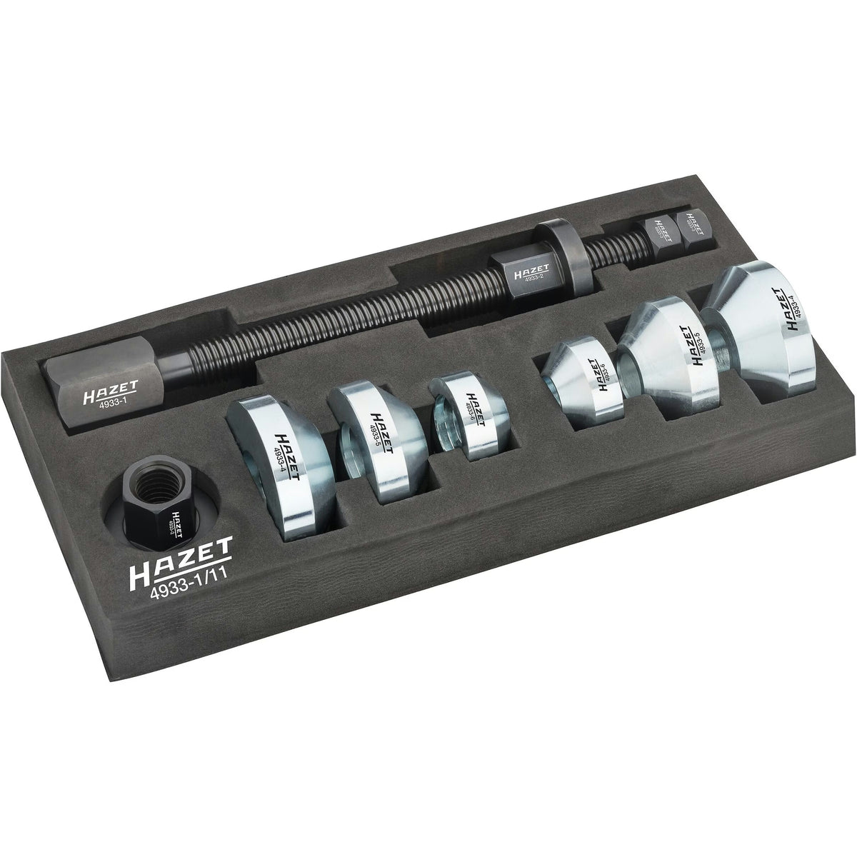Hazet 4933-1/11 Double cone wheel bearing tool set