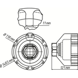 Hazet 4937-111/2 MAN commercial vehicle pin wrench set for rear axle