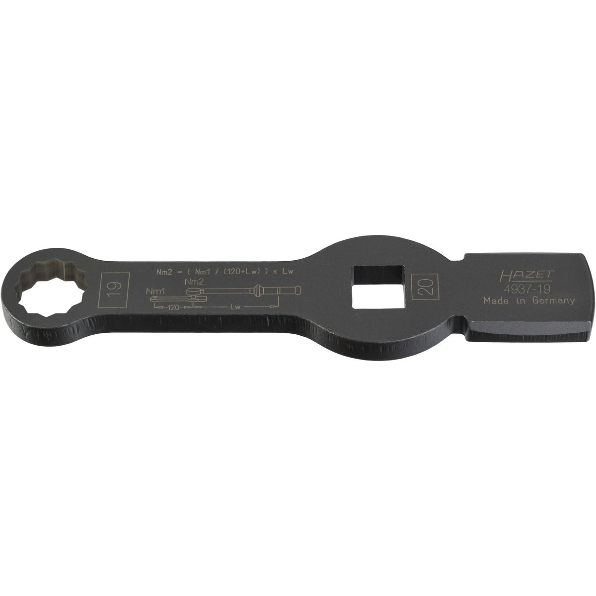 Hazet 4937-19 Box-end wrench ∙ with 2 striking faces