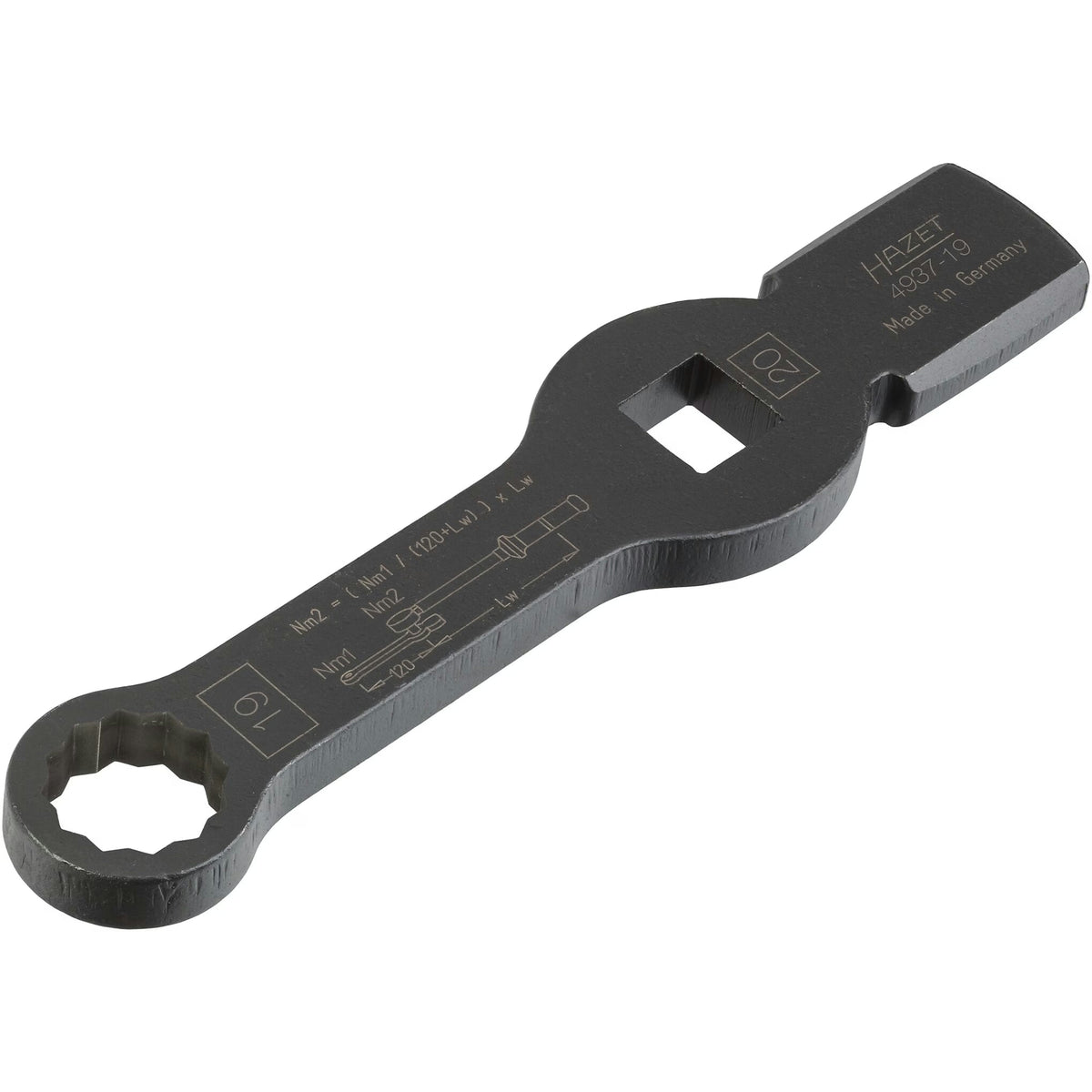 Hazet 4937-19 Box-end wrench ∙ with 2 striking faces