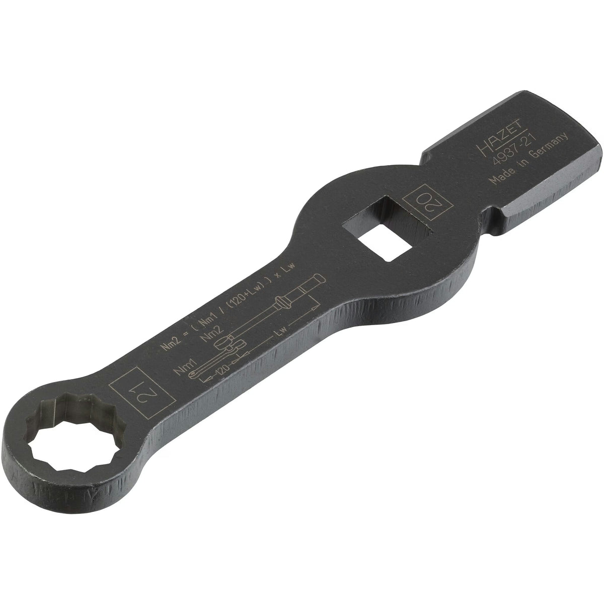 Hazet 4937-21 Box-end wrench ∙ with 2 striking faces