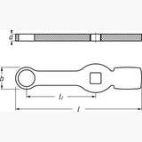 Hazet 4937-21 Box-end wrench ∙ with 2 striking faces
