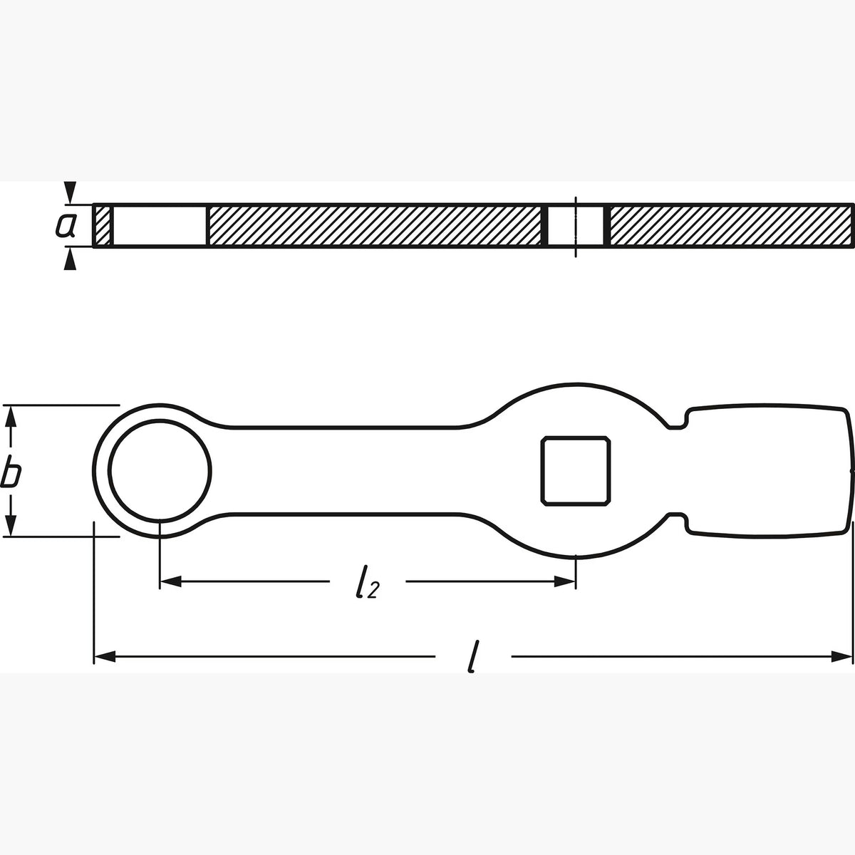 Hazet 4937-21 Box-end wrench ∙ with 2 striking faces
