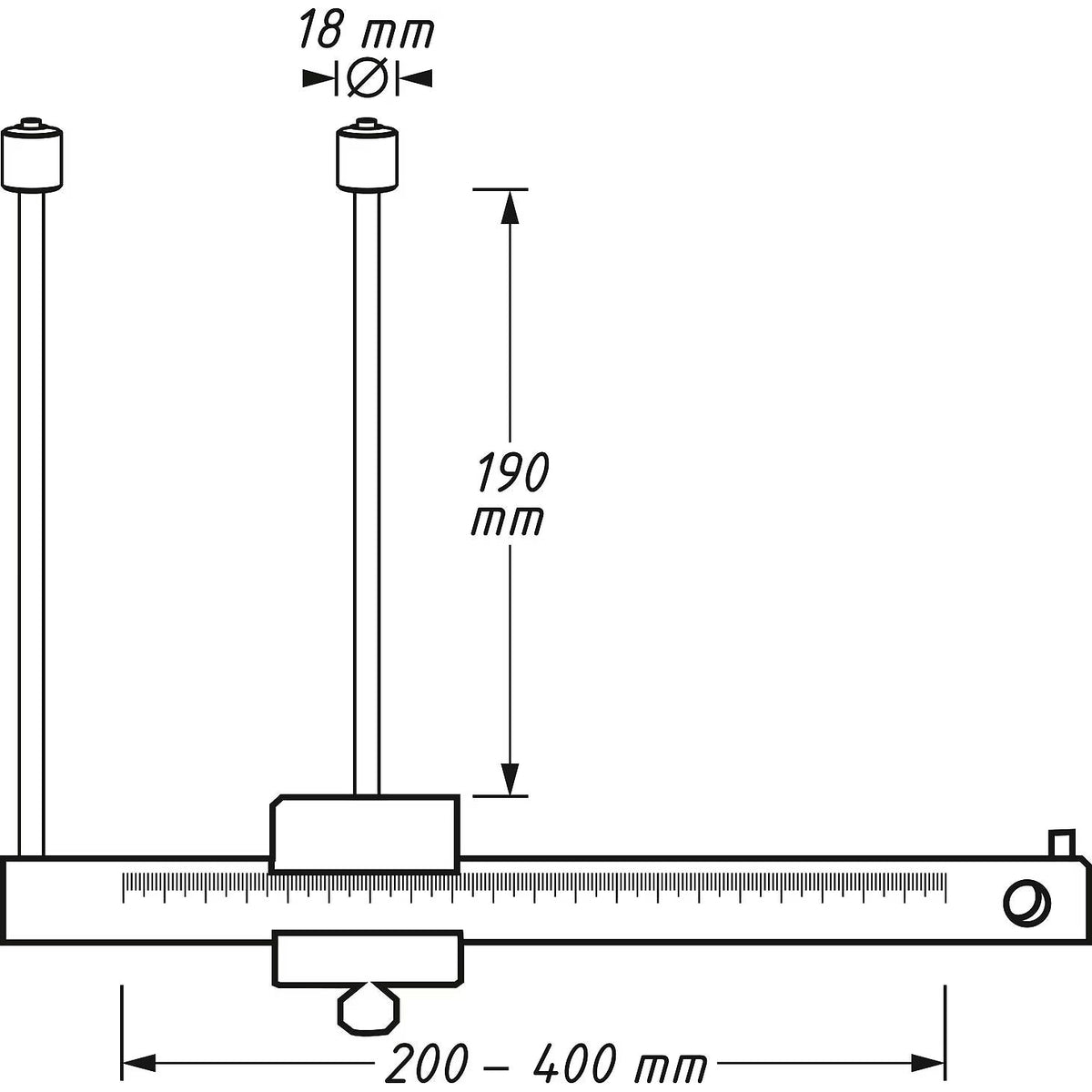 Hazet 4956-4 Calliper Gauge For Brake Discs