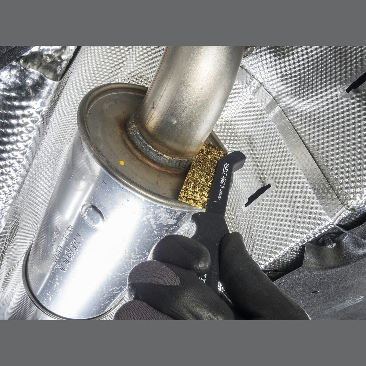 Hazet 4968-3 Brass brake calliper brush
