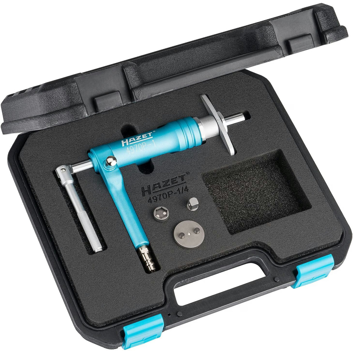 Hazet 4970P-1/4 Brake piston readjusting tool set ∙ pneumatic