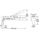 Hazet 4971-5 Brake piston readjusting pliers for bicycles